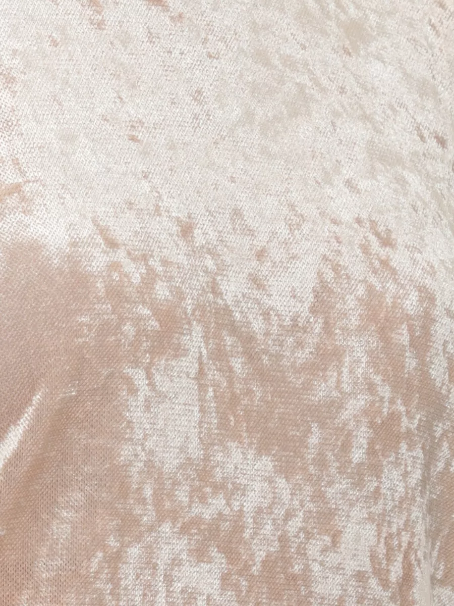 D.exterior High-Neck Long-Sleeve Blouse