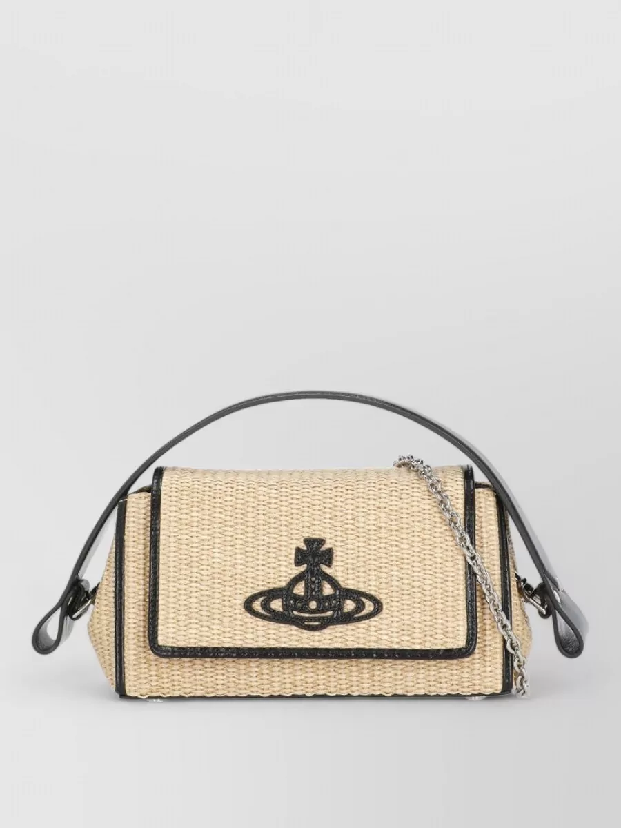Vivienne Westwood hazel medium raffia shoulder bag