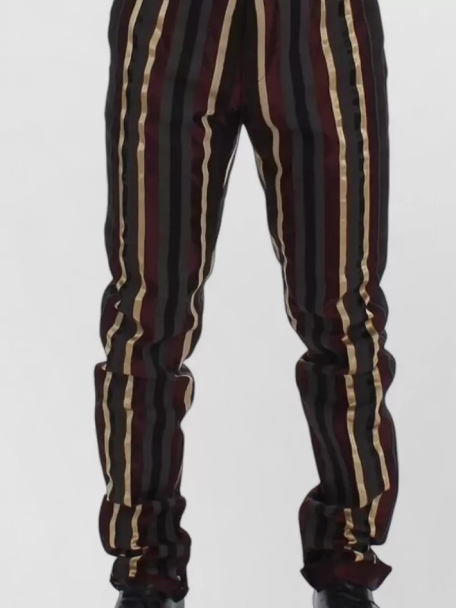 Dolce&Gabbana Wool Slim-Fit Striped Three-Piece Suit