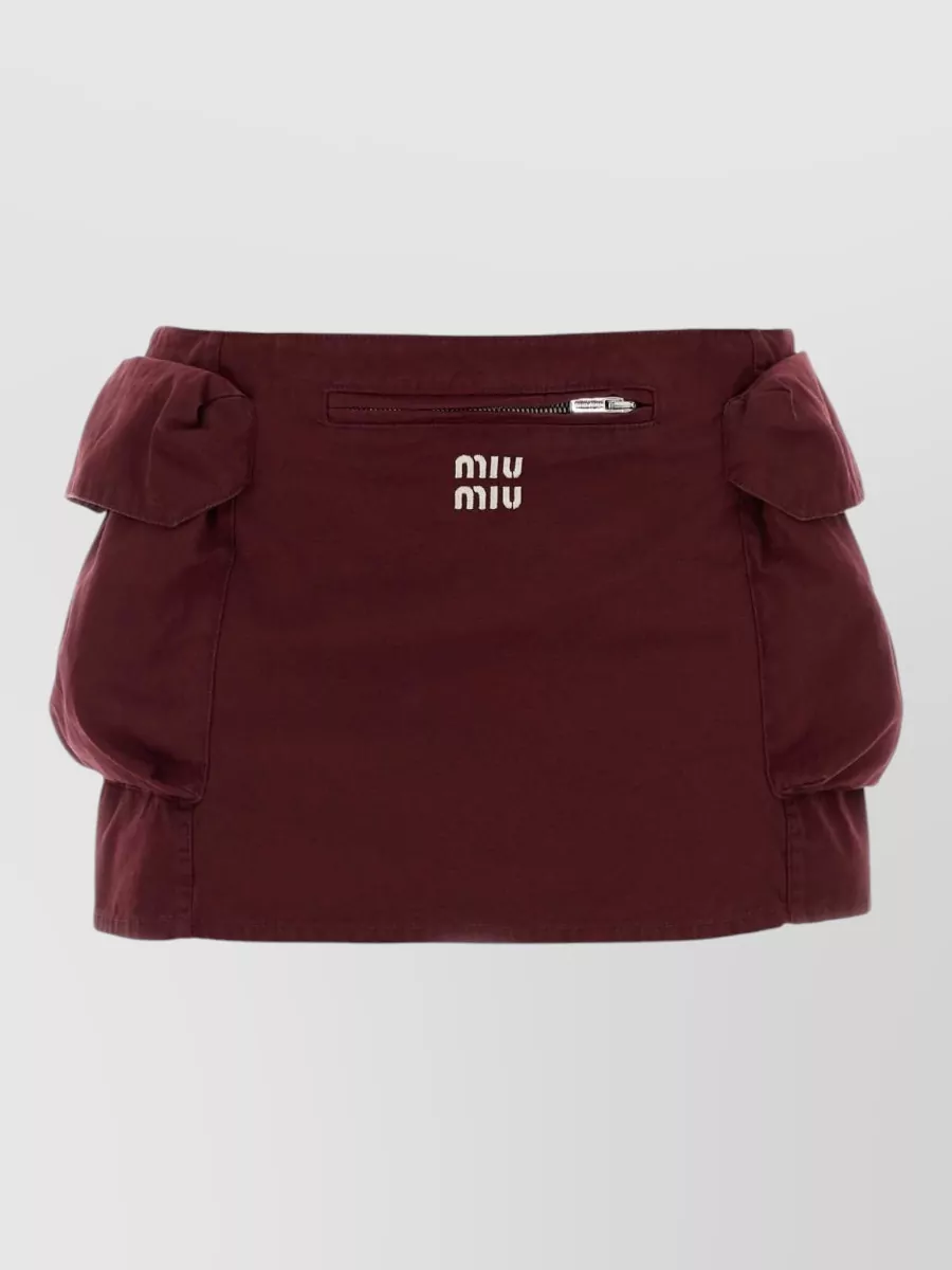 Miu Miu cotton mini skirt