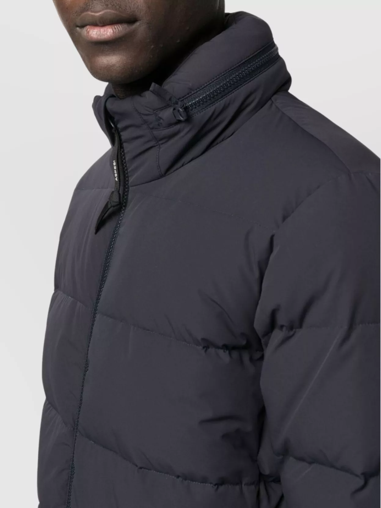 Aspesi Quilted Jacket With High Collar And Pockets