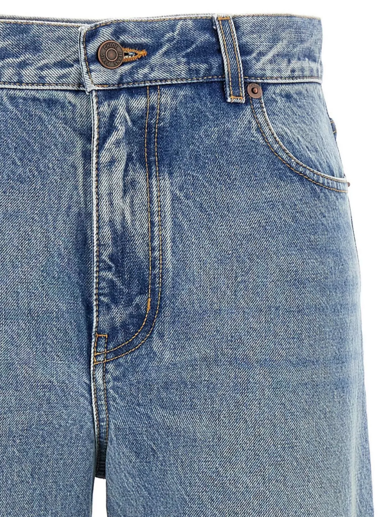 CHLOÉ HIGH WAIST WIDE LEG JEANS
