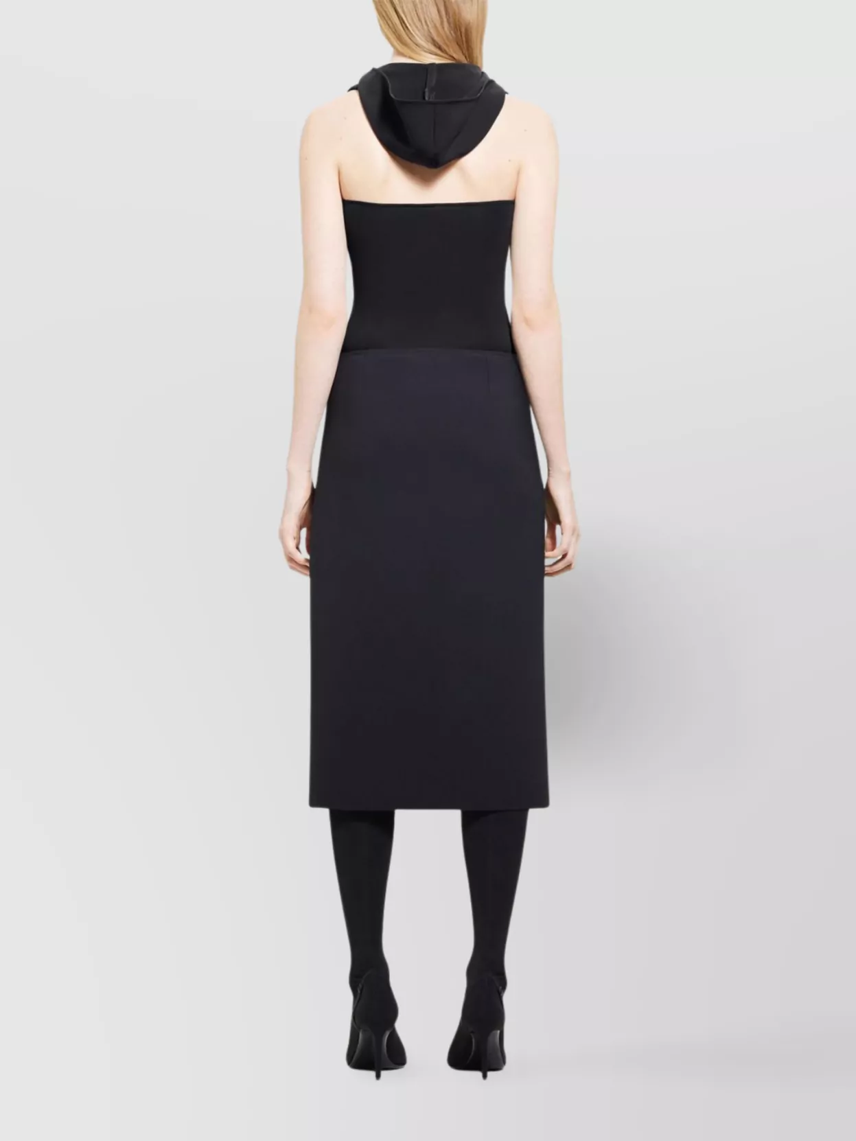 Courrèges High Neck Hooded Halterneck Bodysuit