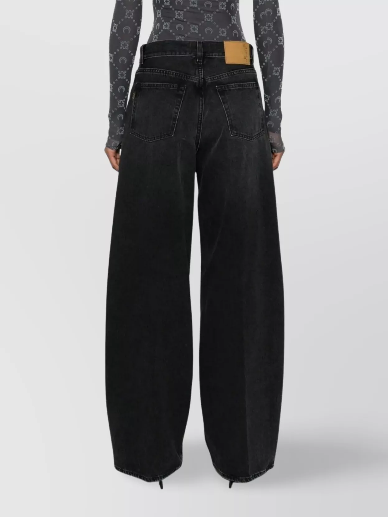 Haikure Trousers Wide-Leg Belt Loops