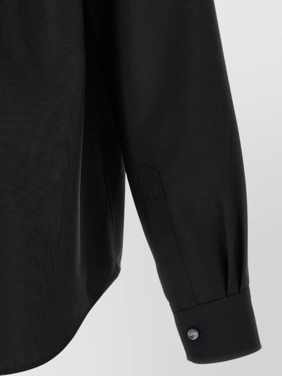 Jil Sander Wool Mohair Long-Sleeve Shirt