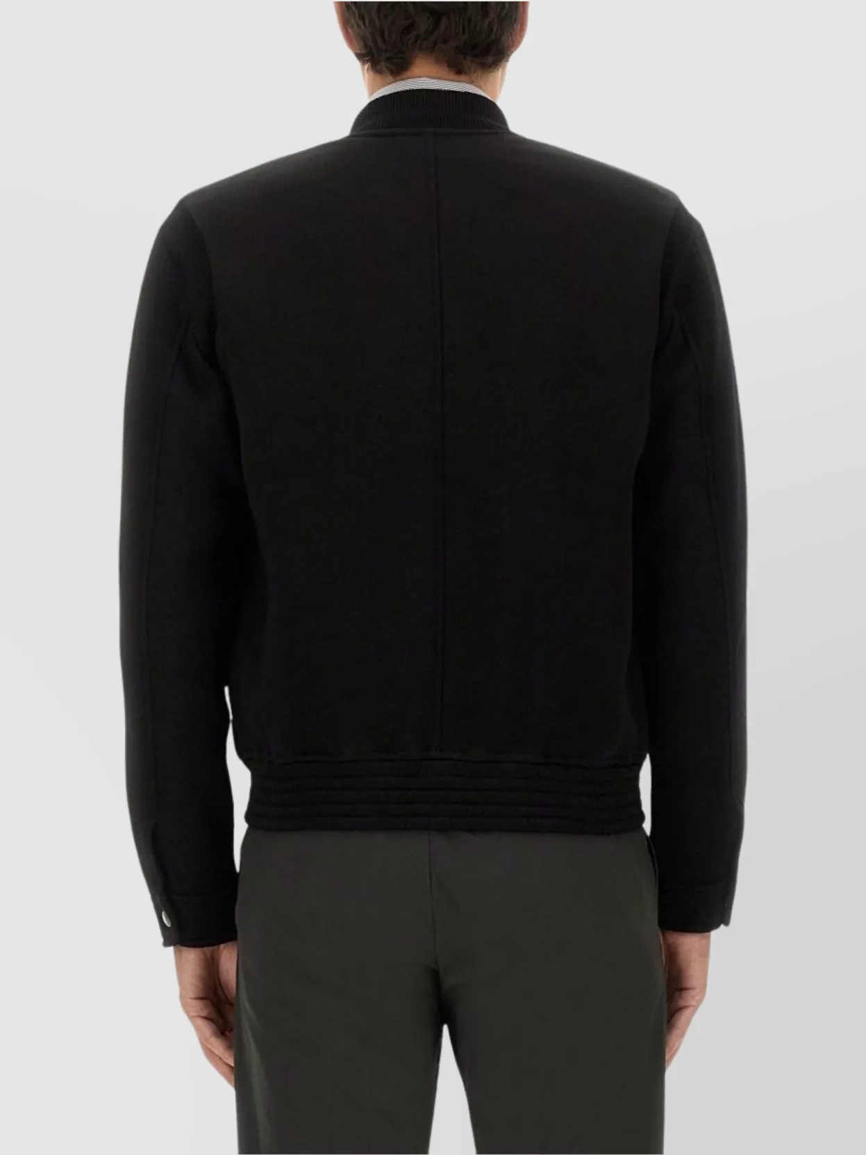 Tom Ford Ribbed Cuffs And Hem Jacket With Side Pockets