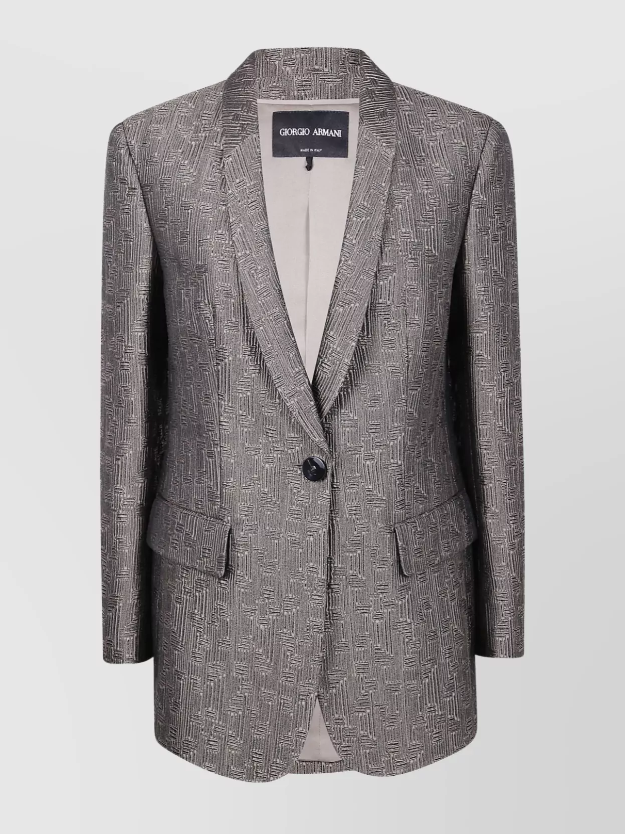 Giorgio Armani Textured Fabric Tailored Jacket