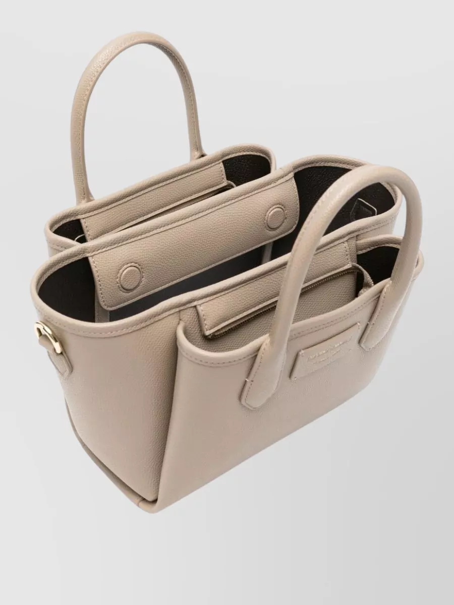 Emporio Armani Grained Mini Tote Bag