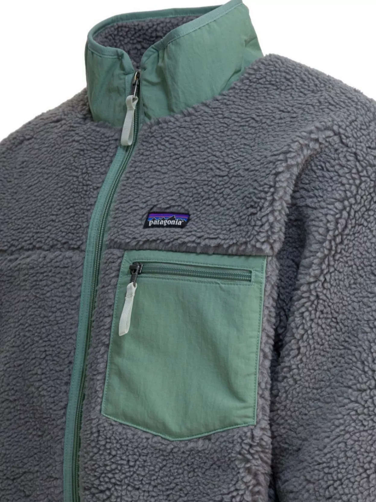 Patagonia Retro Fleece Zip Sweatshirt Pocket