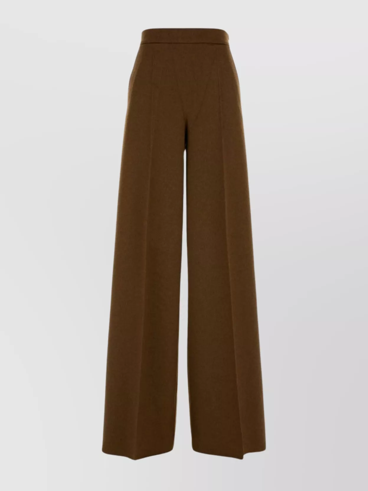 Max Mara Pantalone Dalla Gamba Ampia Axe1234 In Cammello Donna