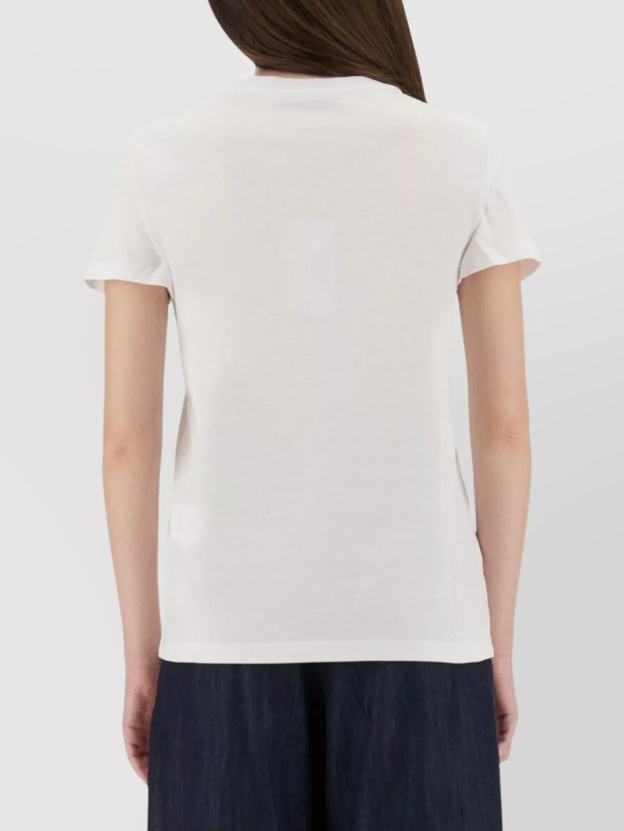 Max Mara Regular Fit Crew Neck T-Shirt With Pocket