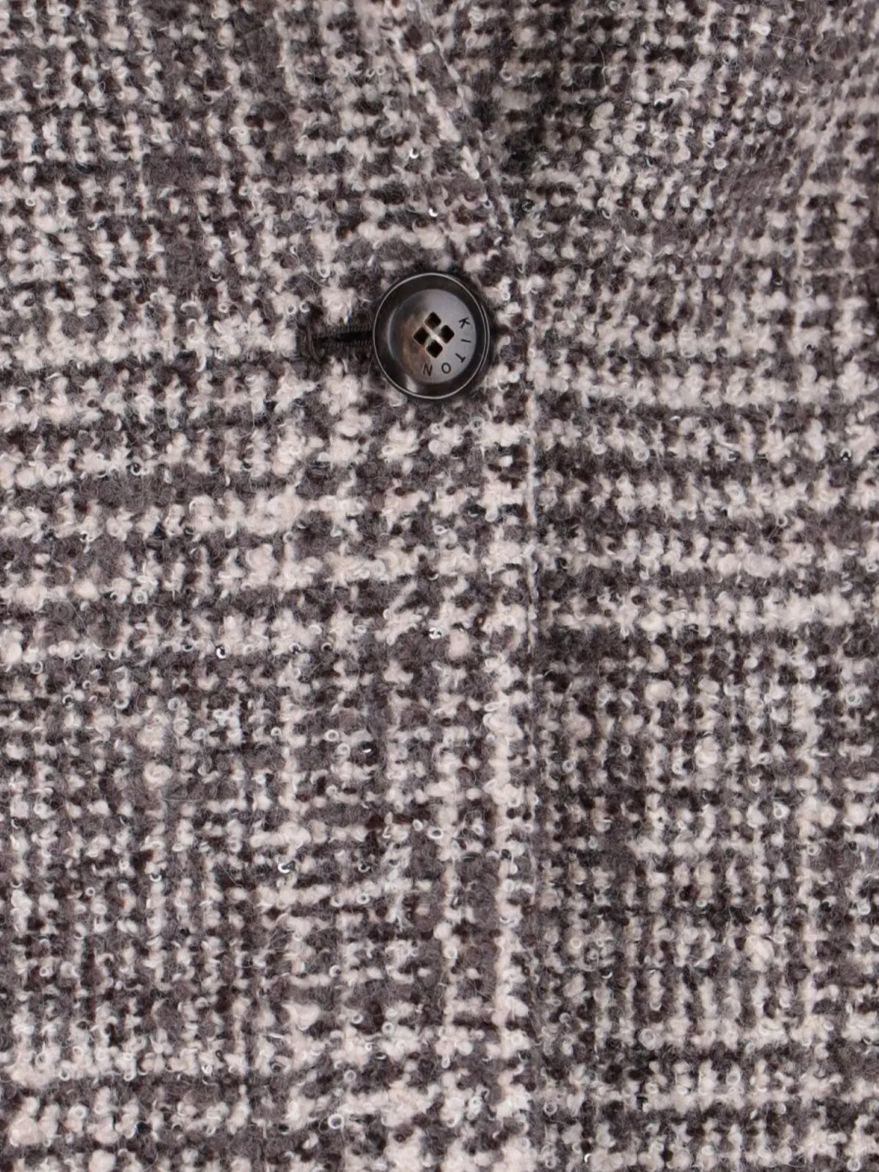 Kiton Longline Jacket With Notched Lapel And Pockets