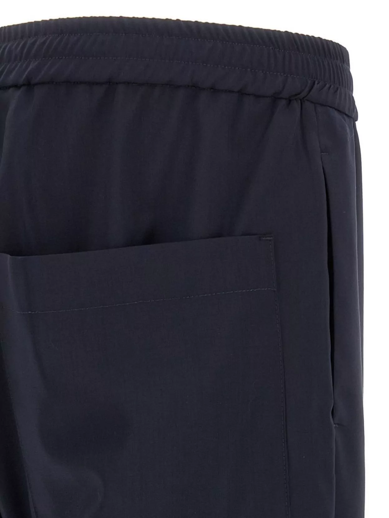 Barena Elastic Waistband Trousers With Back And Side Pockets