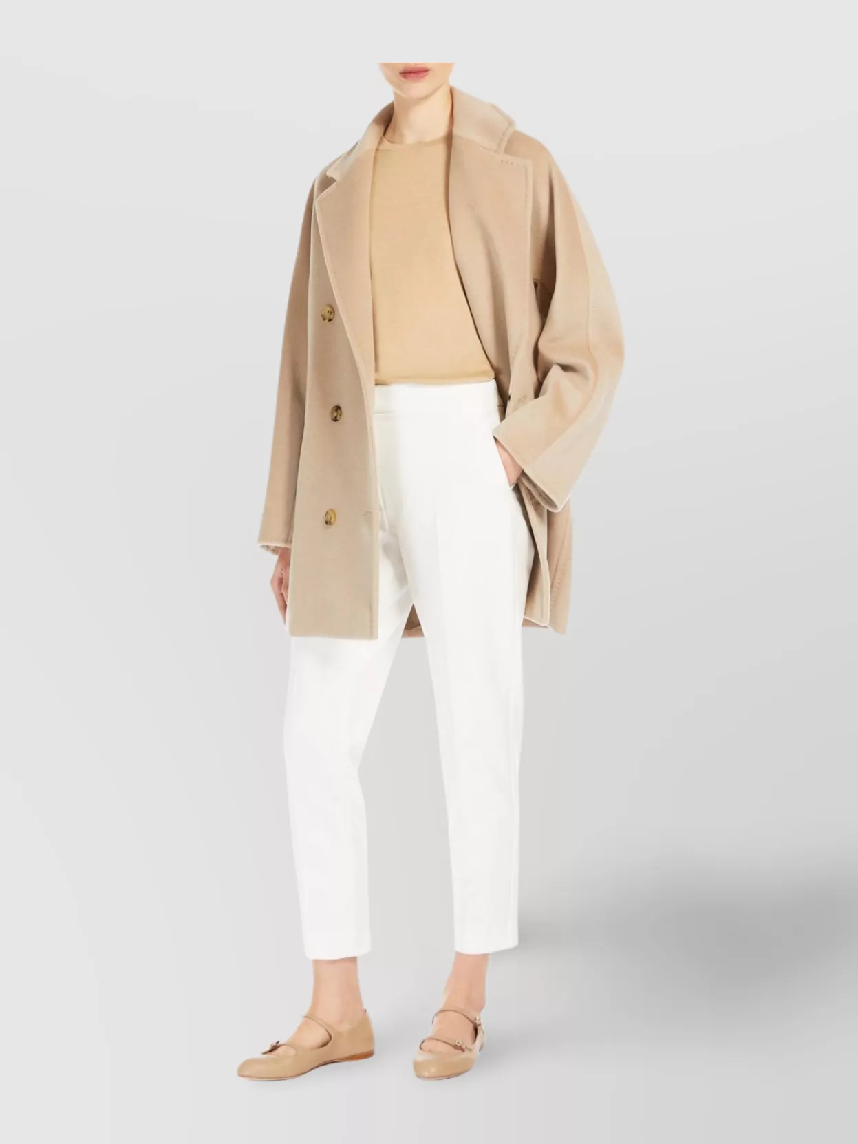 Max Mara Rebus 101801 Icon Wool And Cashmere Coat In Brown