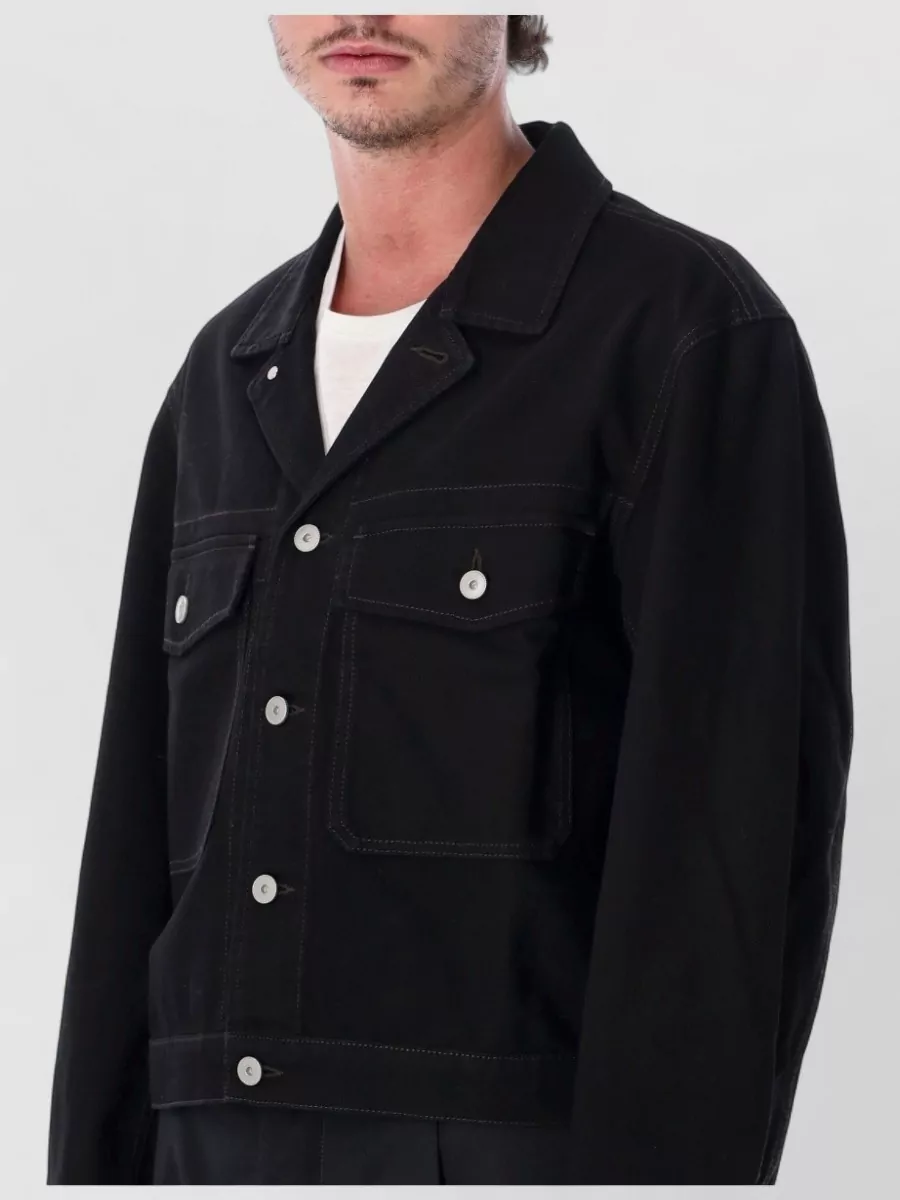 Lemaire Denim Single Breasted Coat