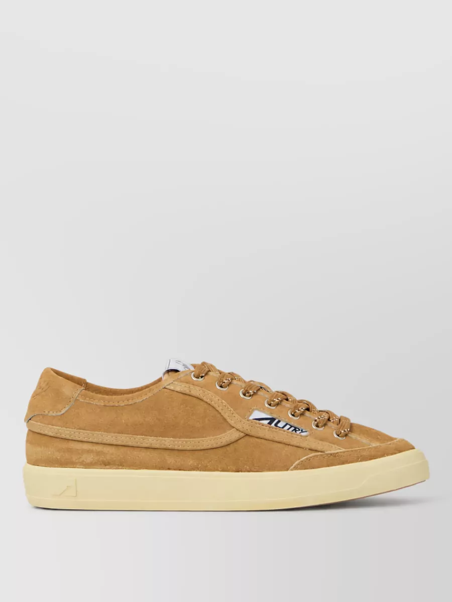 Autry Leather Low-Top Lace-Up Sneakers