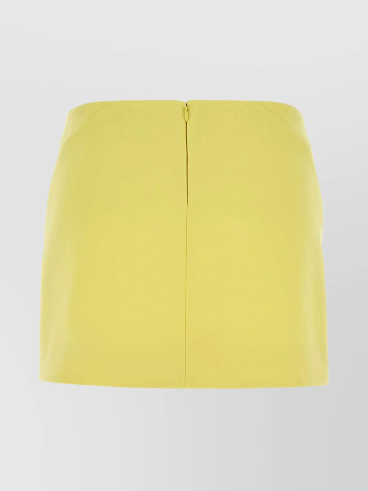 Givenchy High Waist Mini Skirt With Side Slits In Yellow