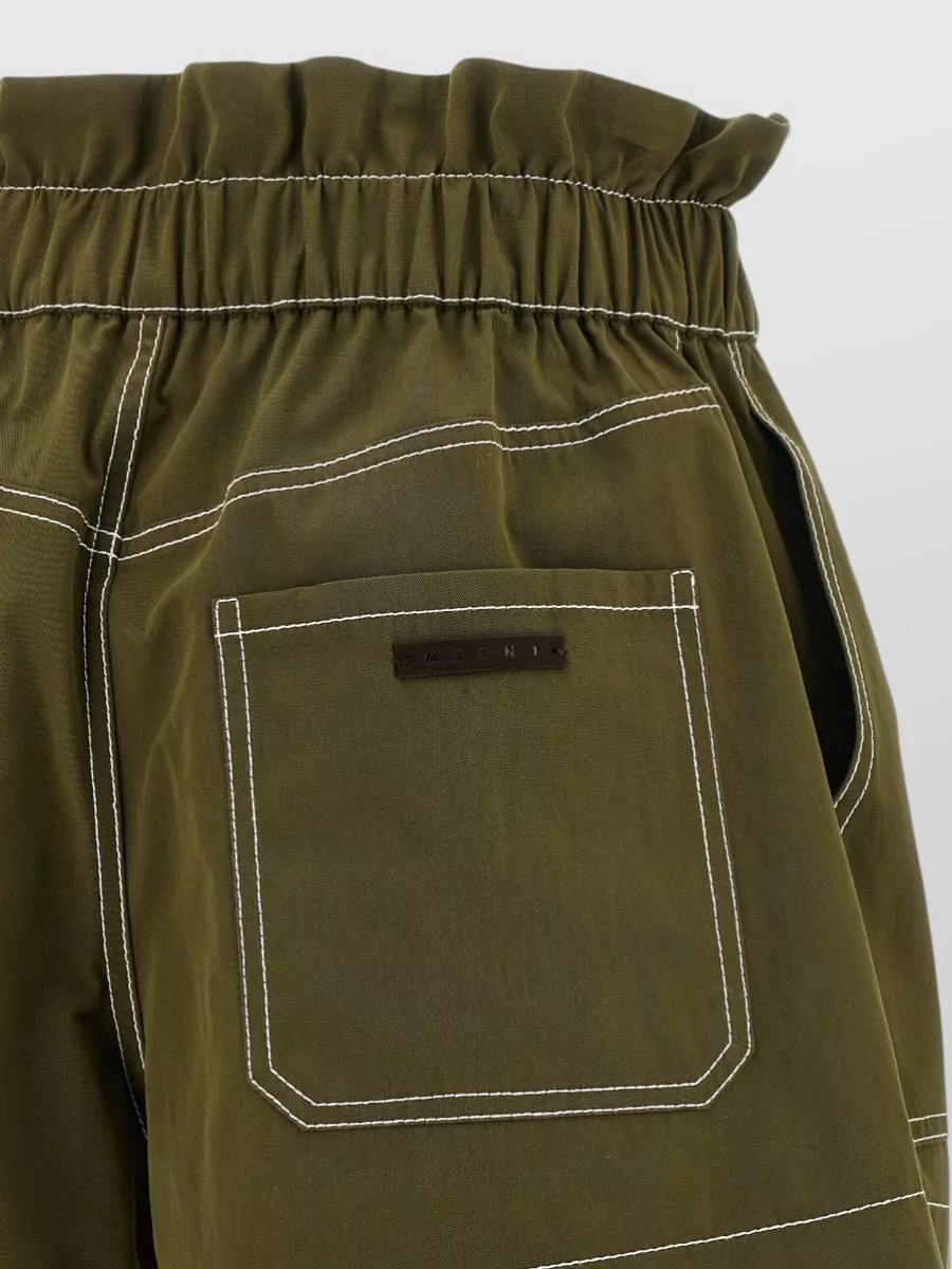Marni Cotton Gabardine Tailored Shorts