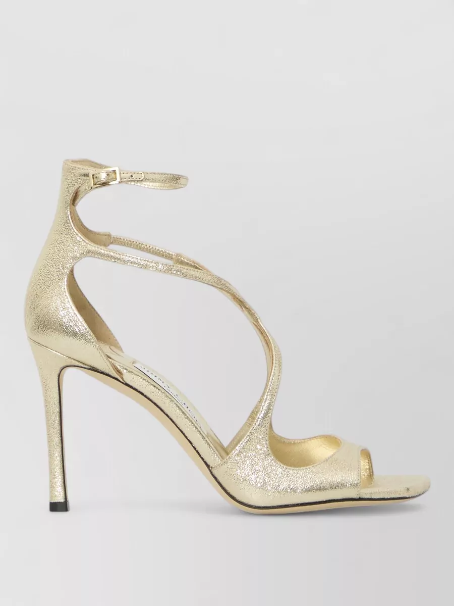 Jimmy Choo Glitter Ankle-Strap Sandals