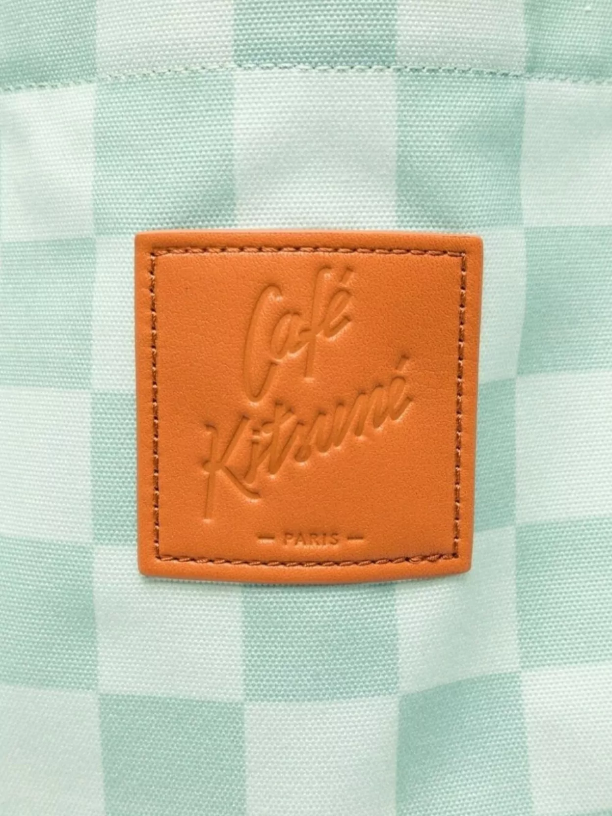 Maison Kitsuné Checkered Tote Bag Dual Handles