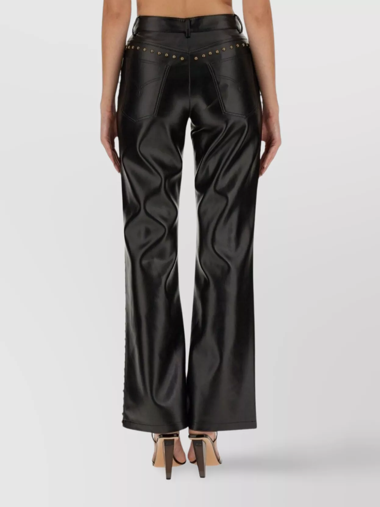 Moschino Studded Regular Fit Pants Pockets