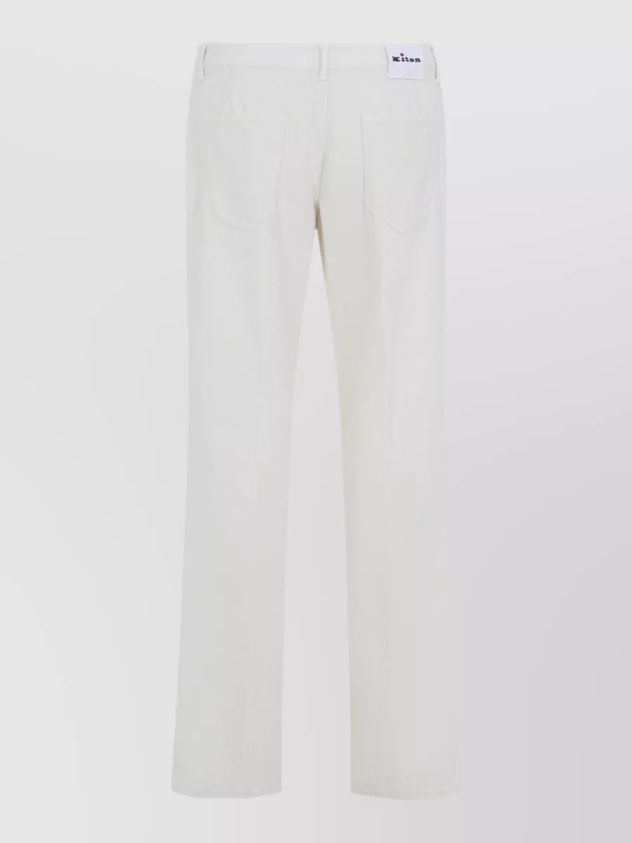 Kiton Corduroy Straight-Leg Jeans