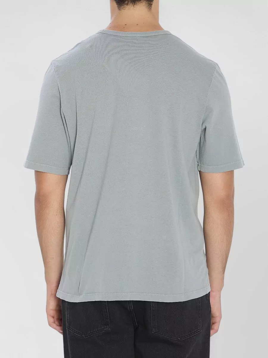 Saint Laurent Cotton Crew Neck T Shirt Regular Fit