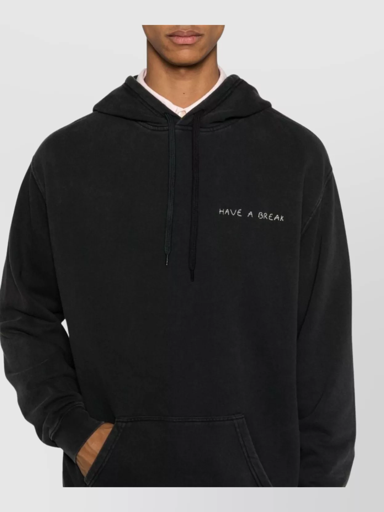 MAISON LABICHE COZY ORGANIC COTTON HOODIE DRAWSTRING