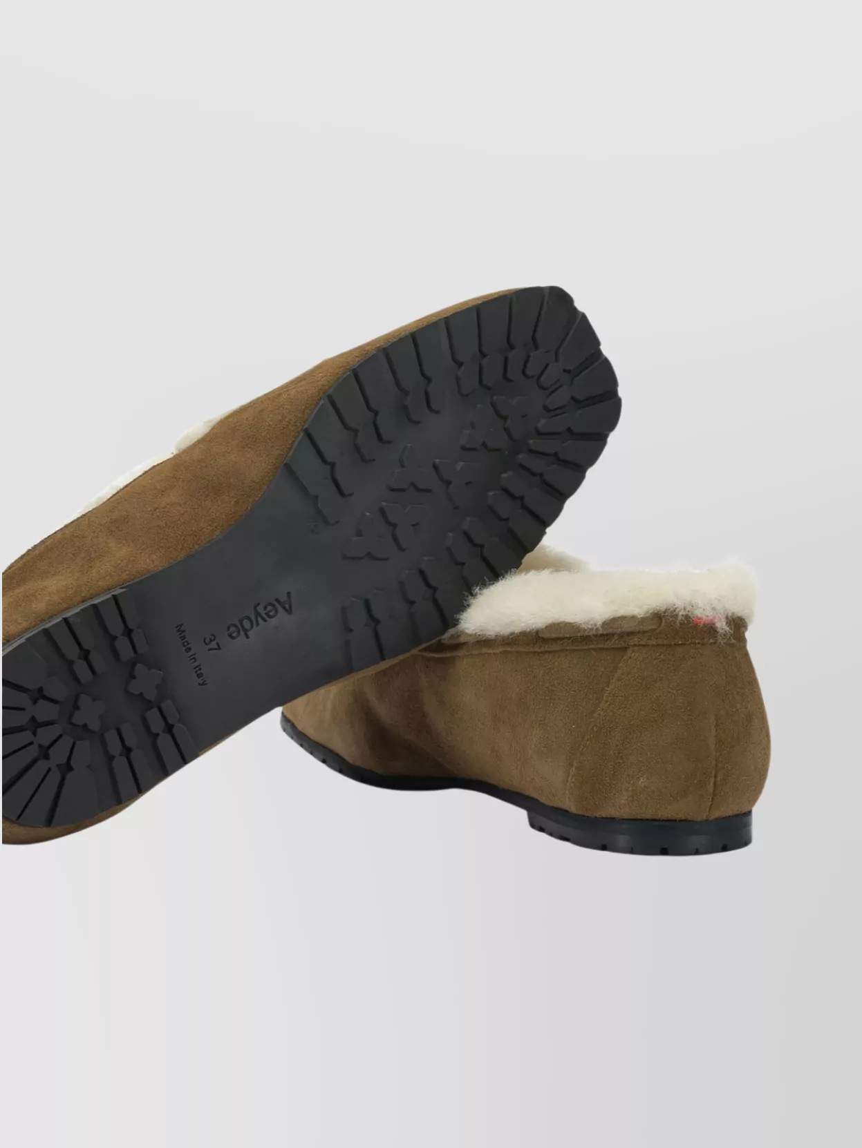 Aeyde Stylish Loafers And Slippers Bow Detail In Brown