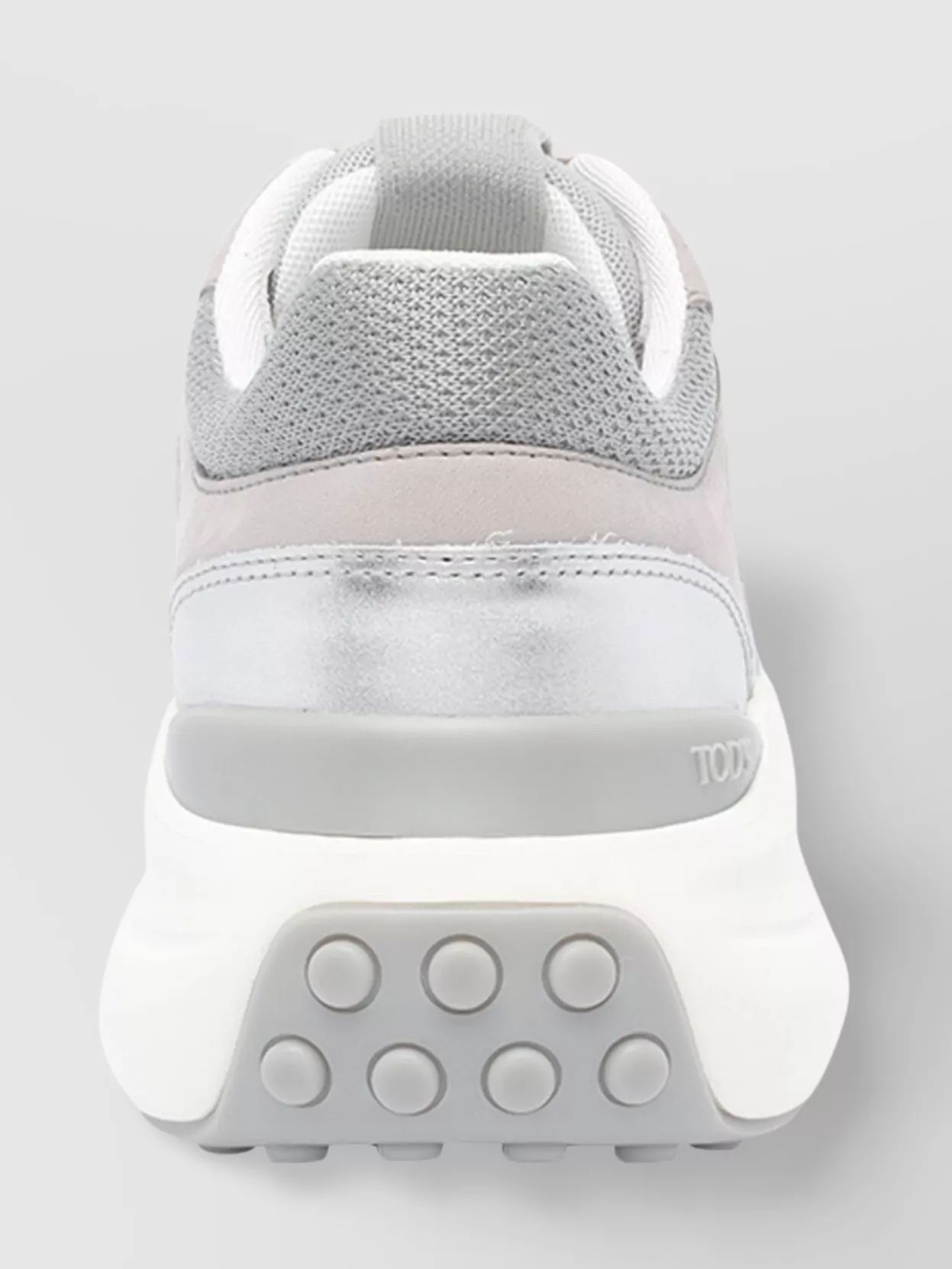 Tod's Sneakers In Fabric And Metallic Leather