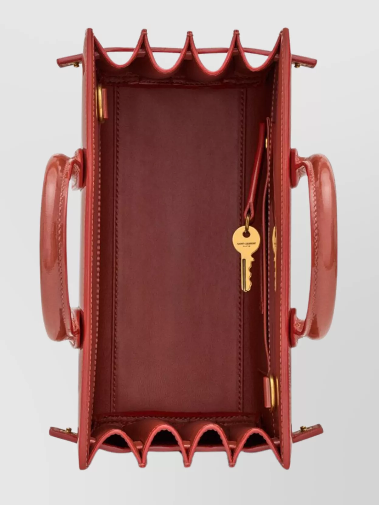 Saint Laurent Day Bag In Shiny Leather - Nano