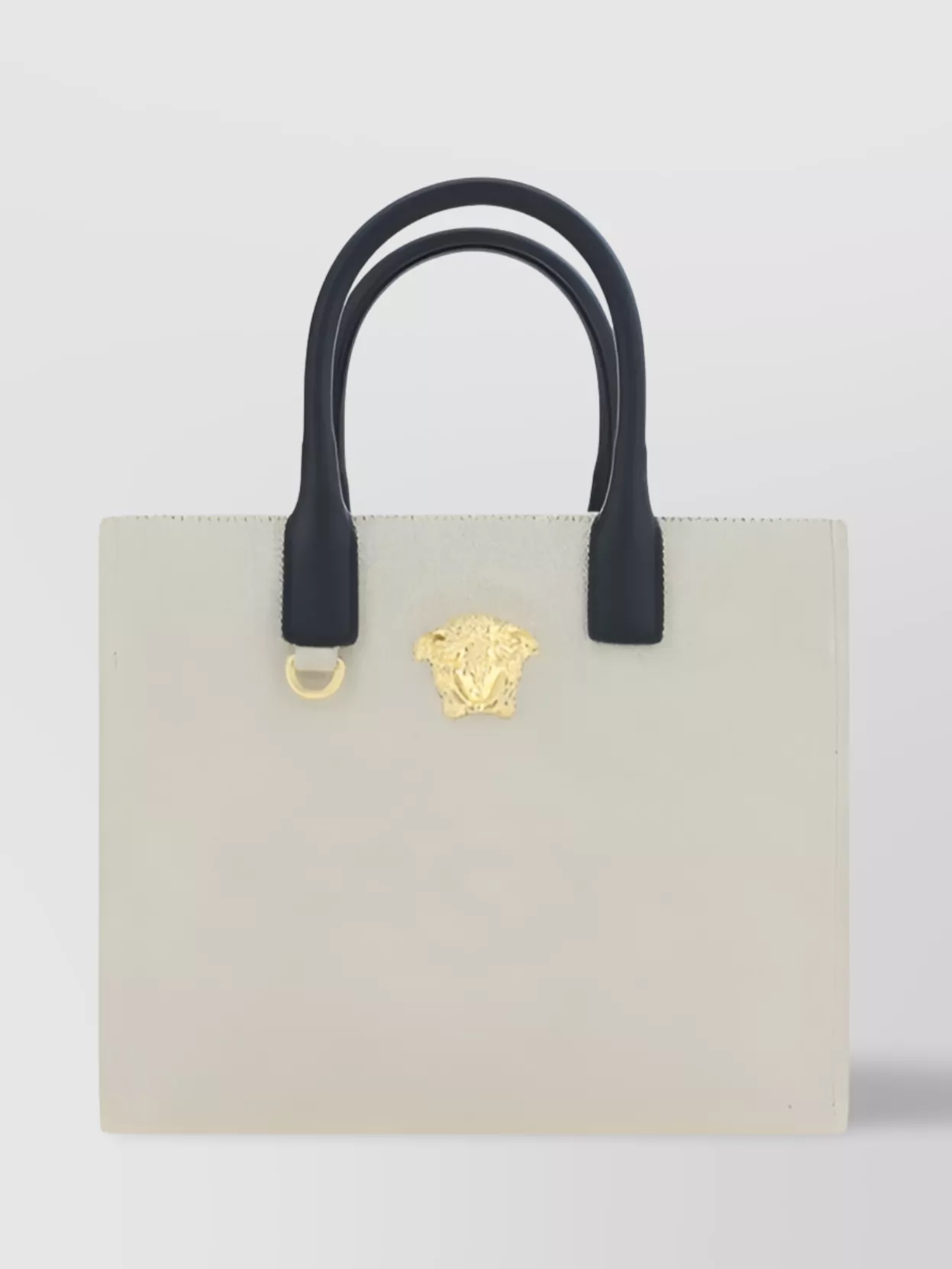 Versace Lion Head Cotton Shoulder Bag