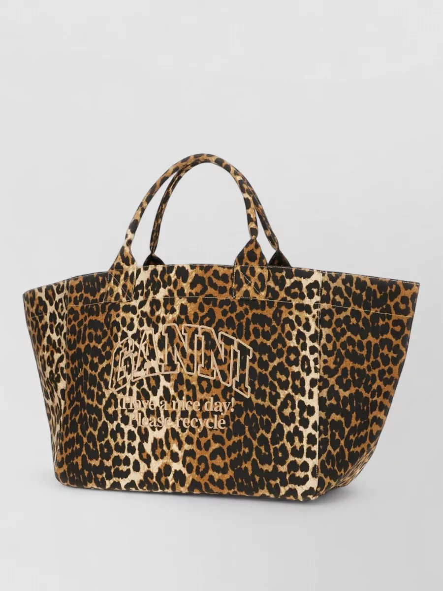 Ganni Na Canvas Tote Bag