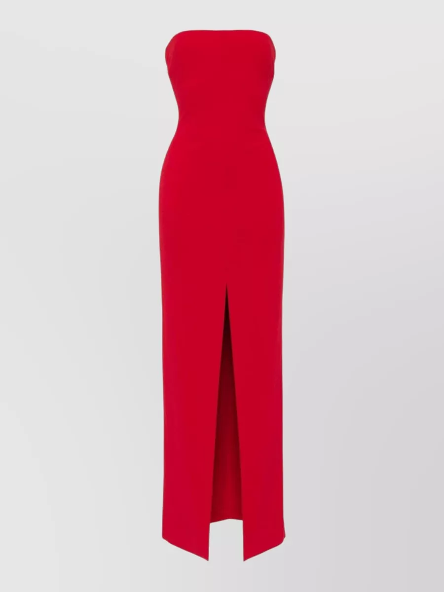Solace London Crepe Strapless Maxi Dress