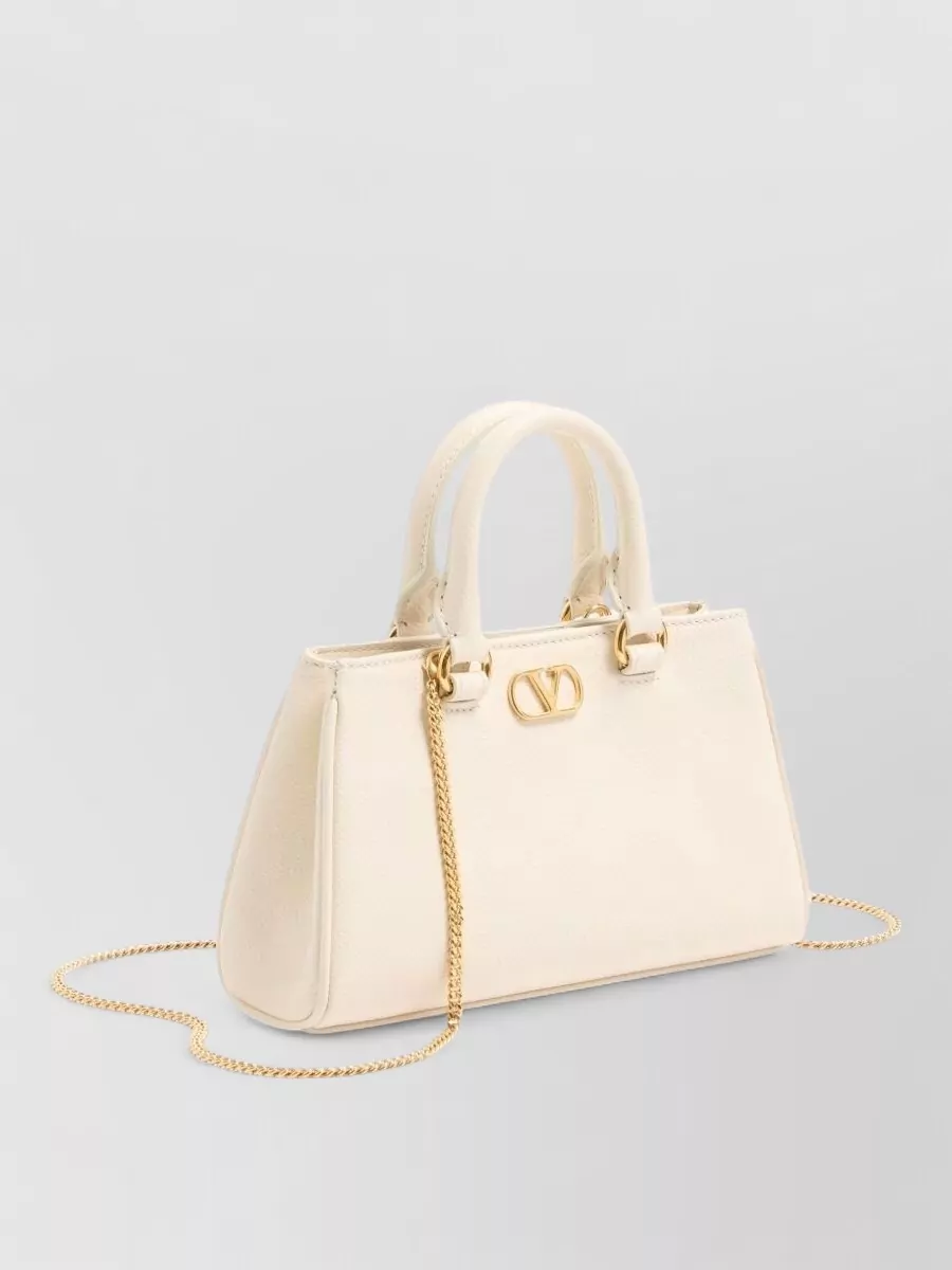 Valentino Garavani Vlogo Signature Mini Leather Tote Bag