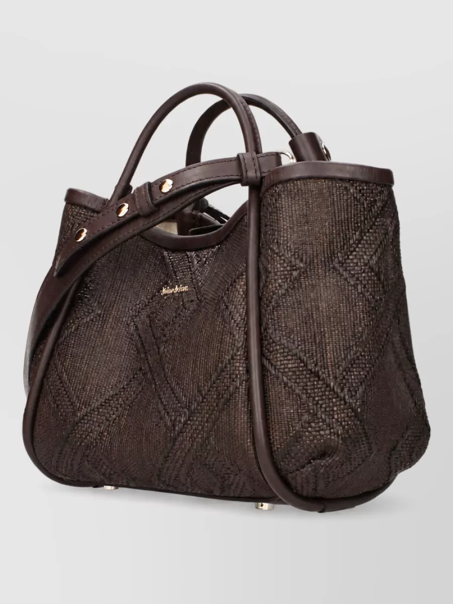 Max Mara Raffia Shoulder Bag