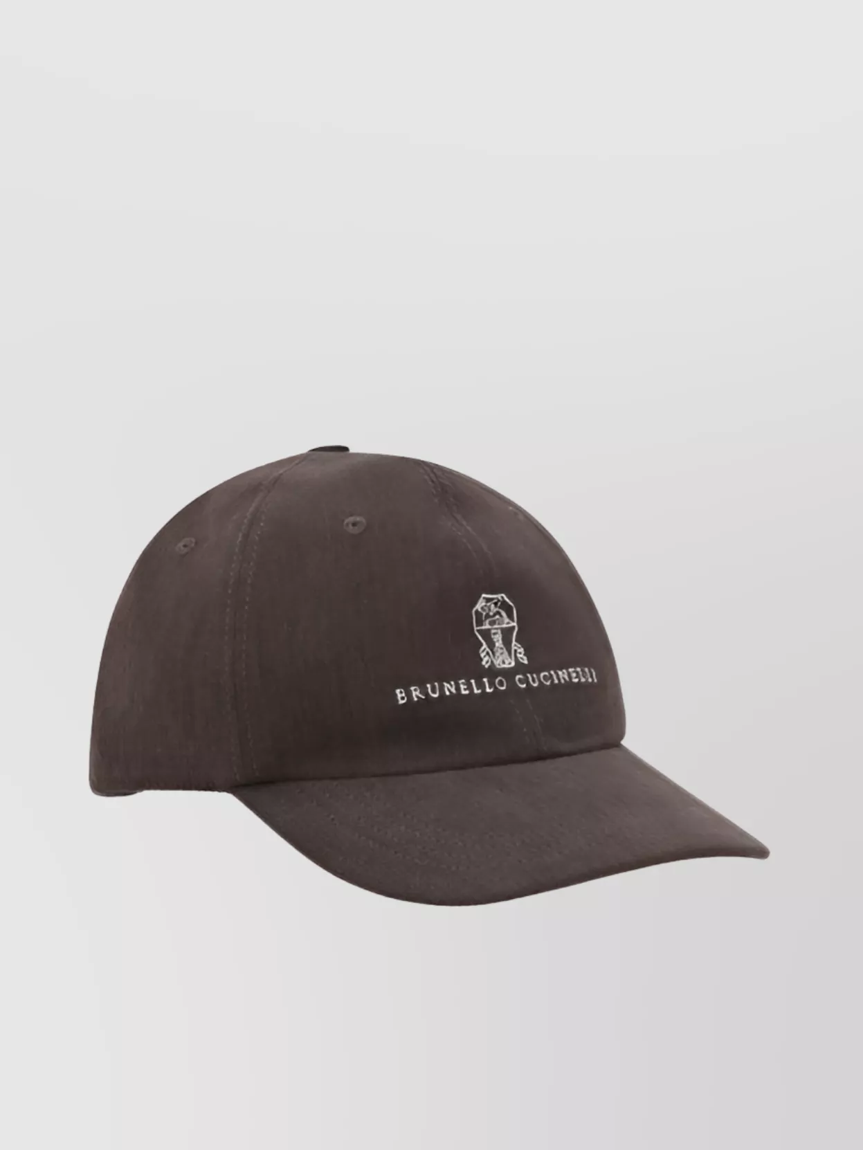 Brunello Cucinelli Curved Brim Signature Baseball Cap
