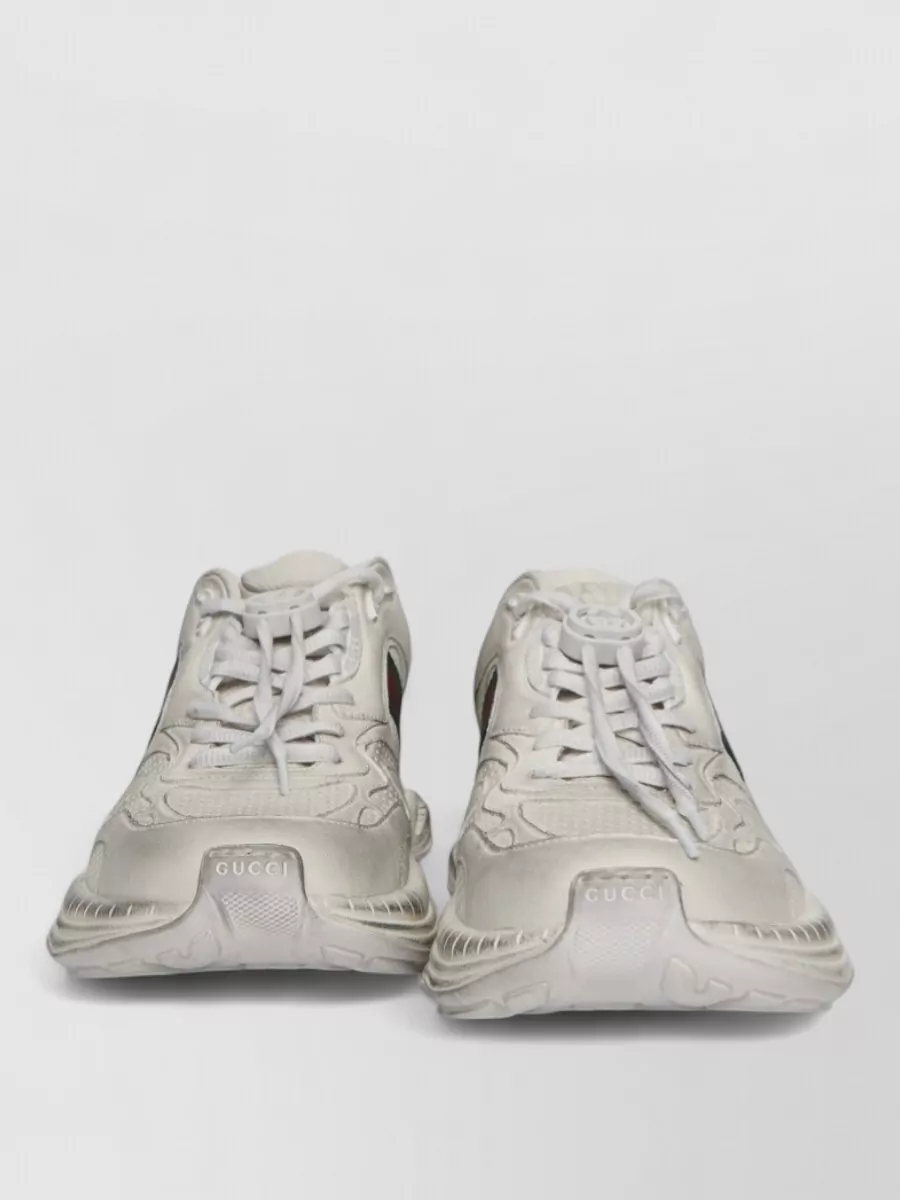 Gucci Leather Low-Top Sneakers