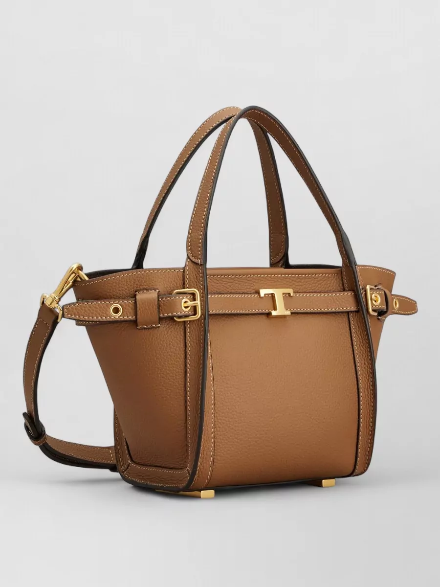 Tod's T Timeless Mini Leather Shoulder Bag