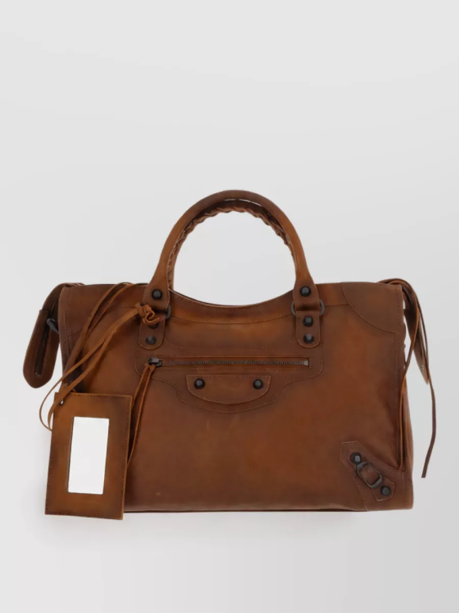 Balenciaga Le City Medium Leather Tote Bag