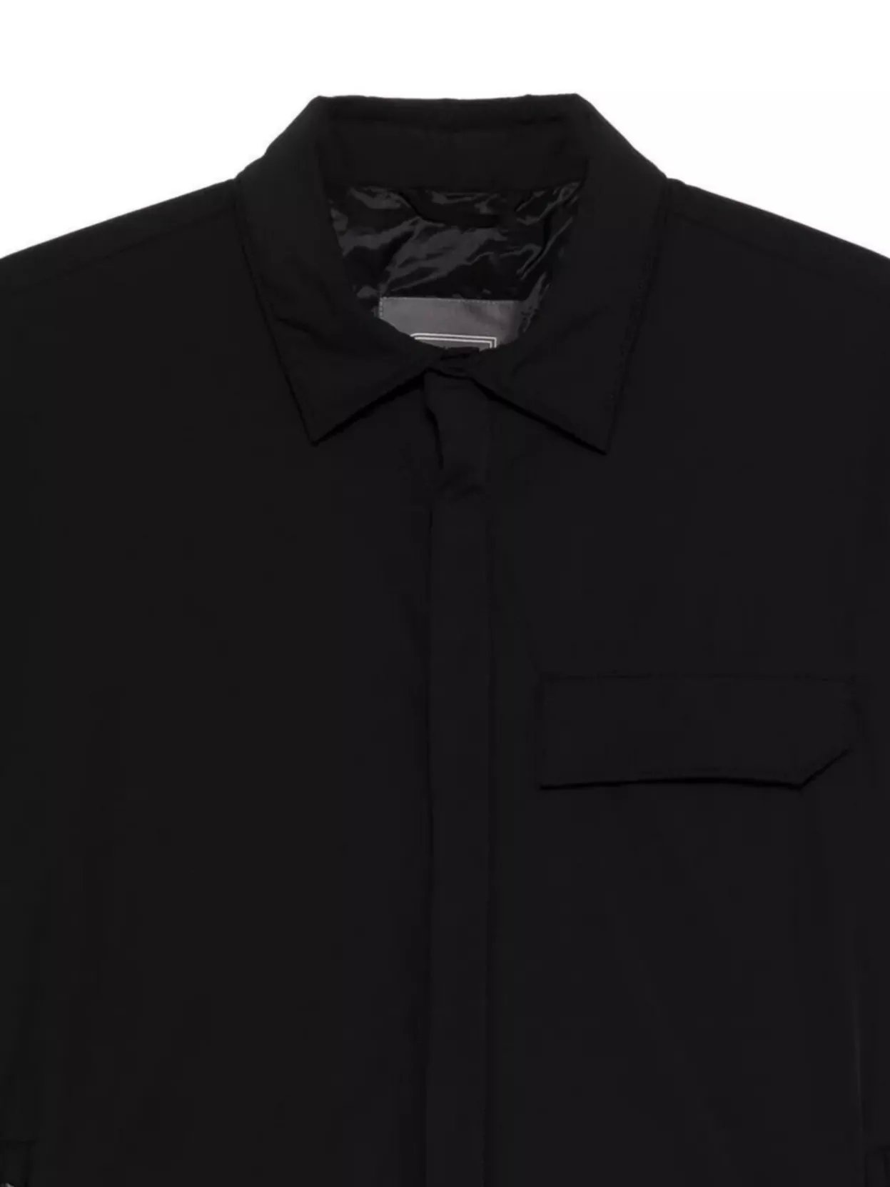 Herno Casual Long Sleeve Shirt Jacket In Black