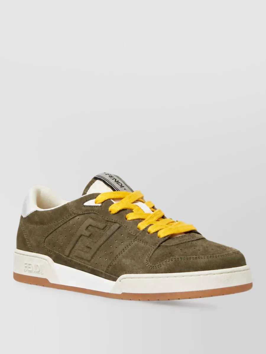 Fendi Suede Leather Sneakers