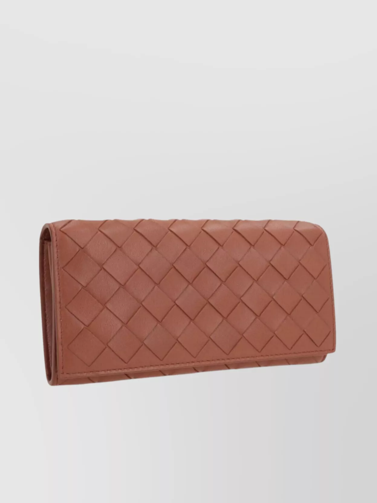 Bottega Veneta Large Flap Woven Rectangular Purse In Neutrals