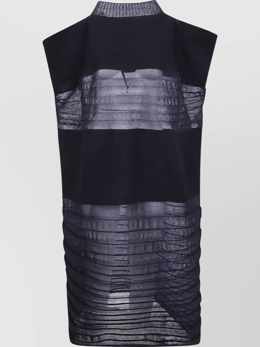Issey Miyake moving knit mini dress