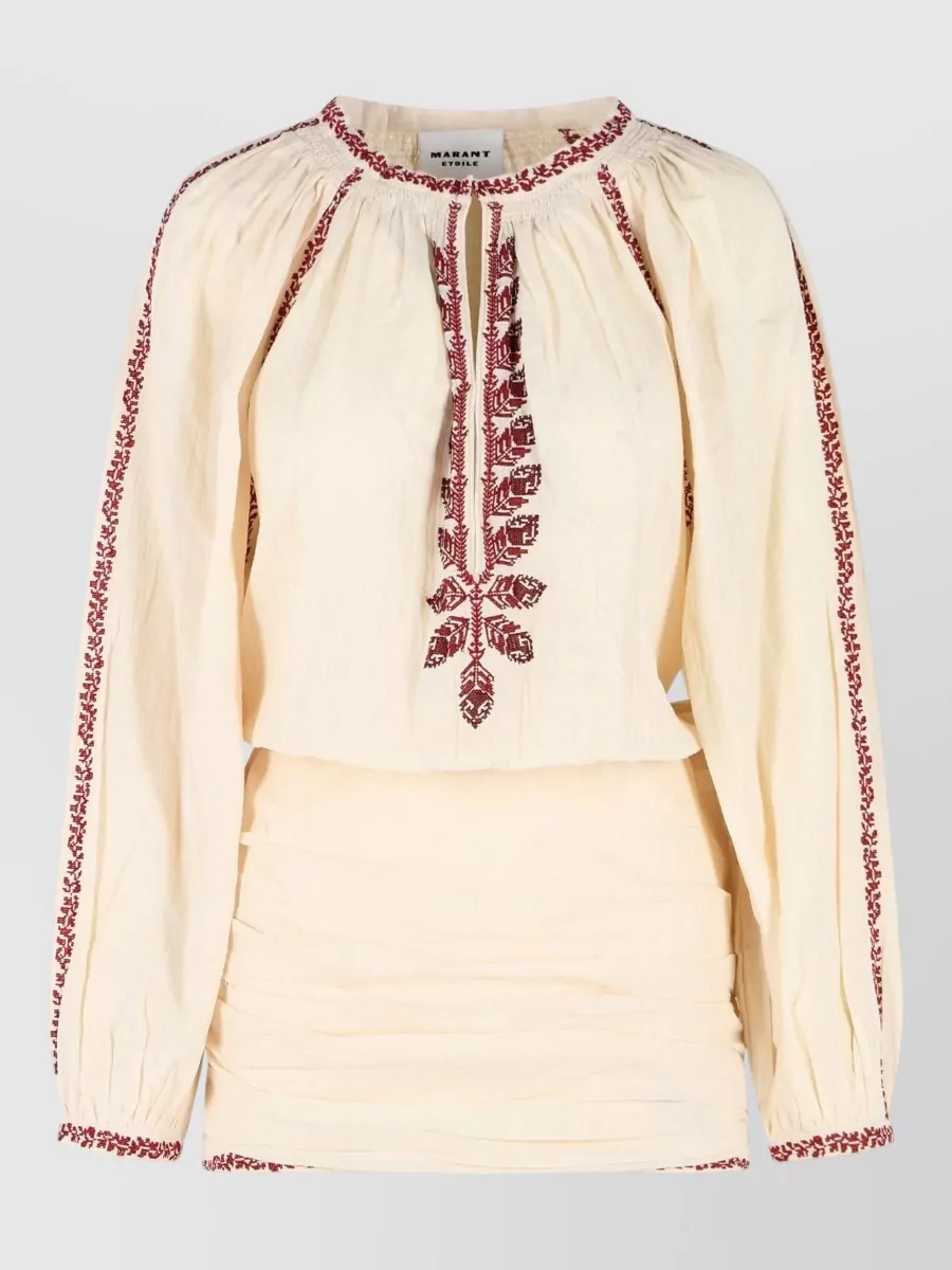 Isabel Marant Etoile embroidered mini dress outfit | The Fashion Square Isabel Marant Etoile embroidered mini dress outfit | The Fashion Square