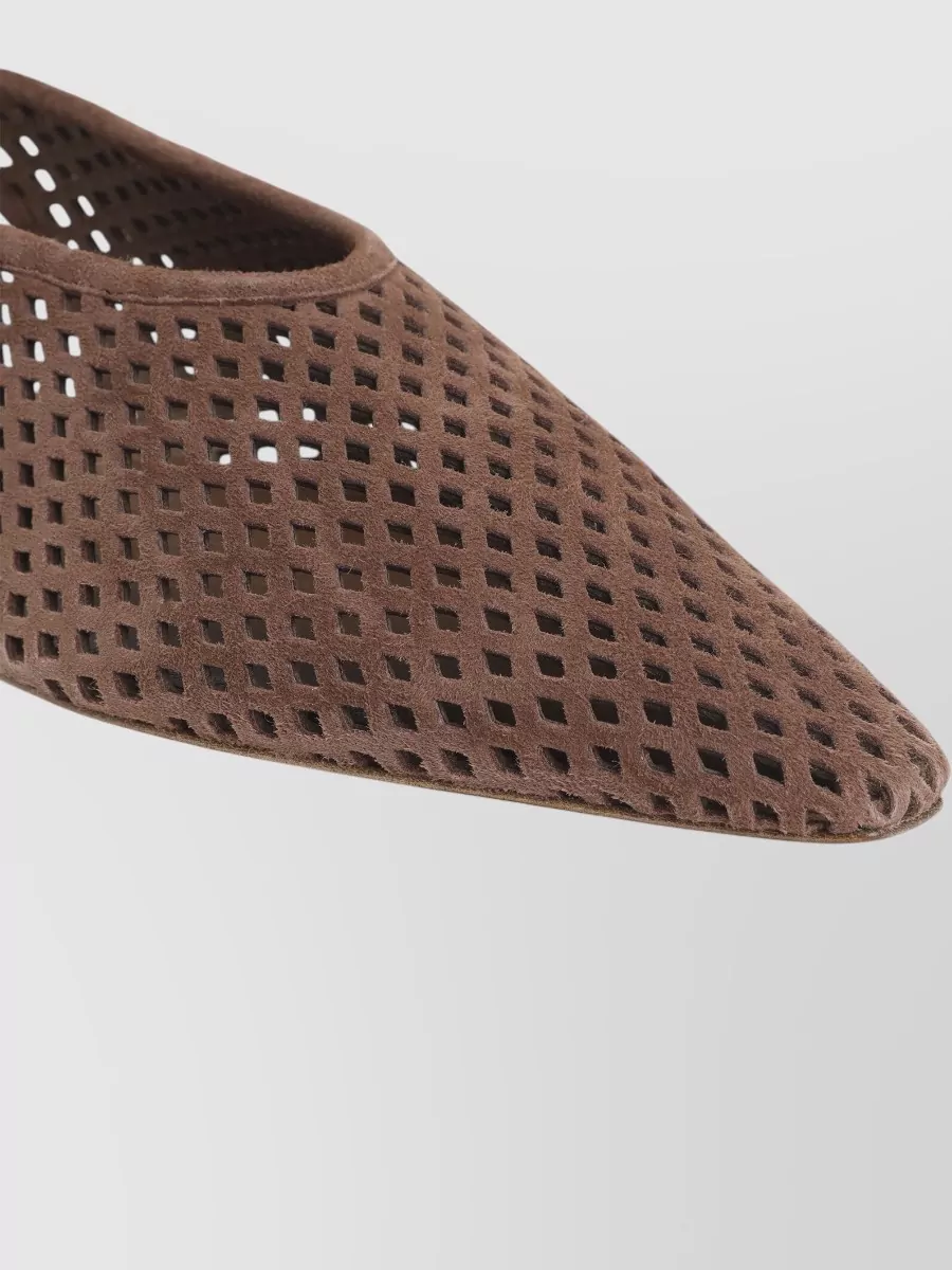 Jil Sander Leather Slingback Ballet Flats