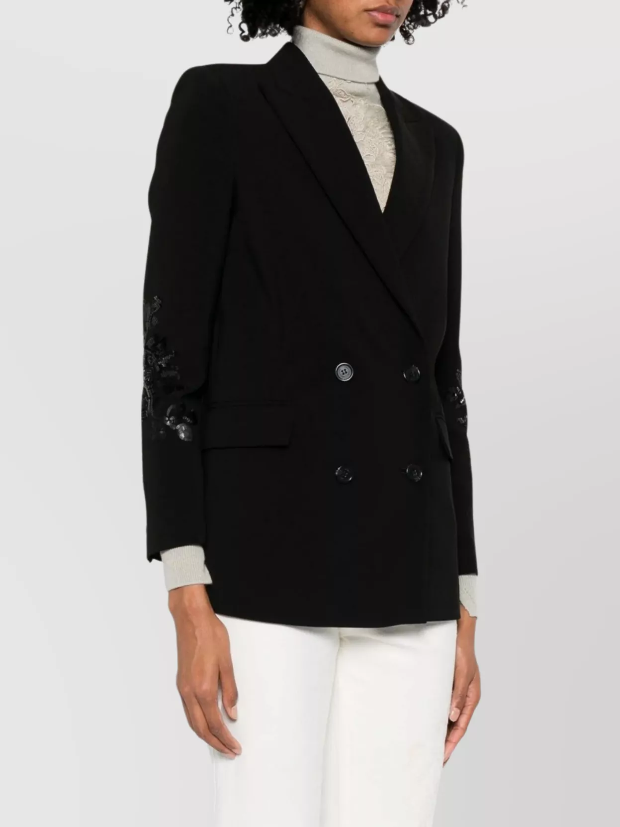 Ermanno Firenze Stylish Jacket With Unique Sleeve Design