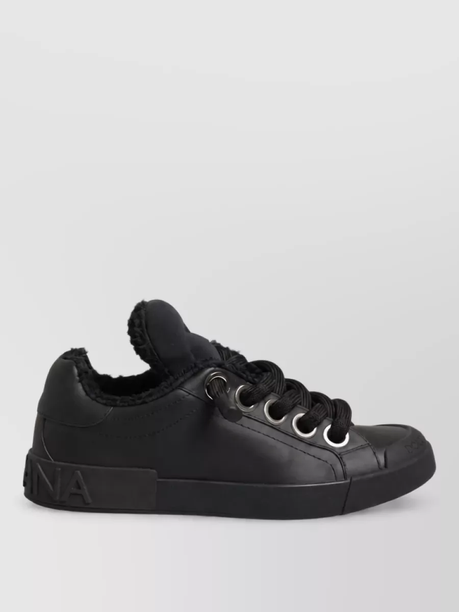 Dolce&Gabbana Leather Low Top Sneakers