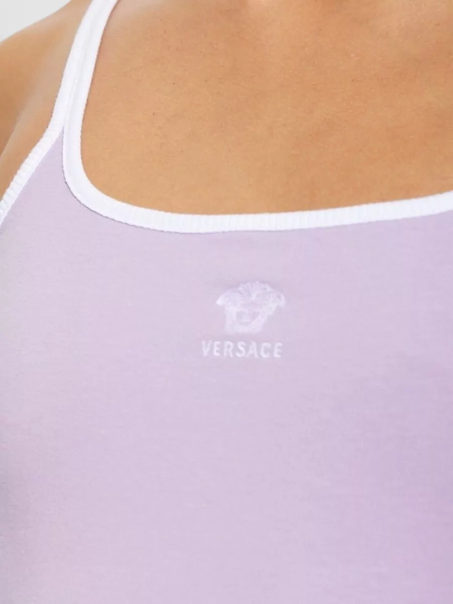Versace Ribbed Sleeveless Camisole