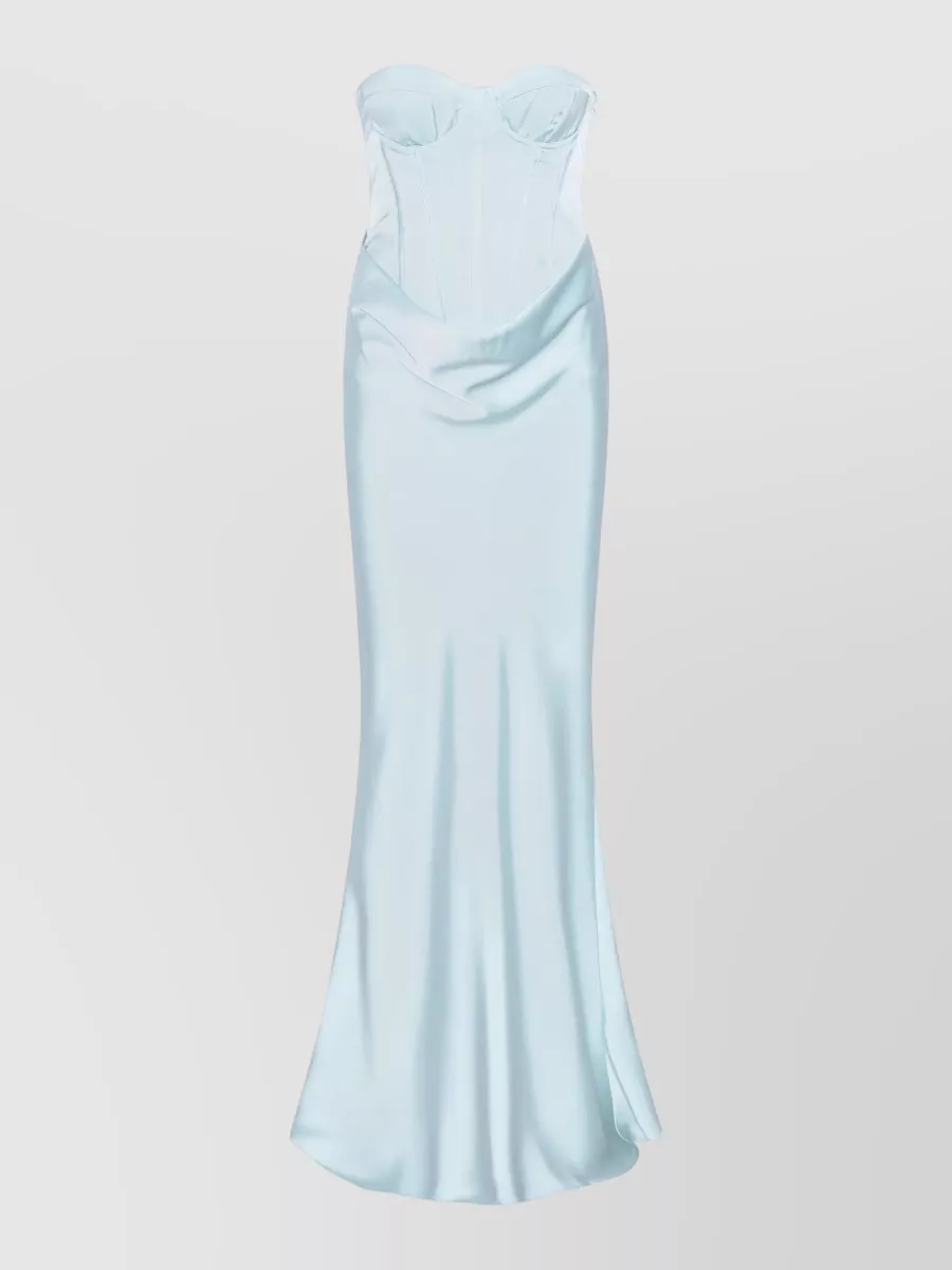 Rotate Satin Corset Maxi Dress